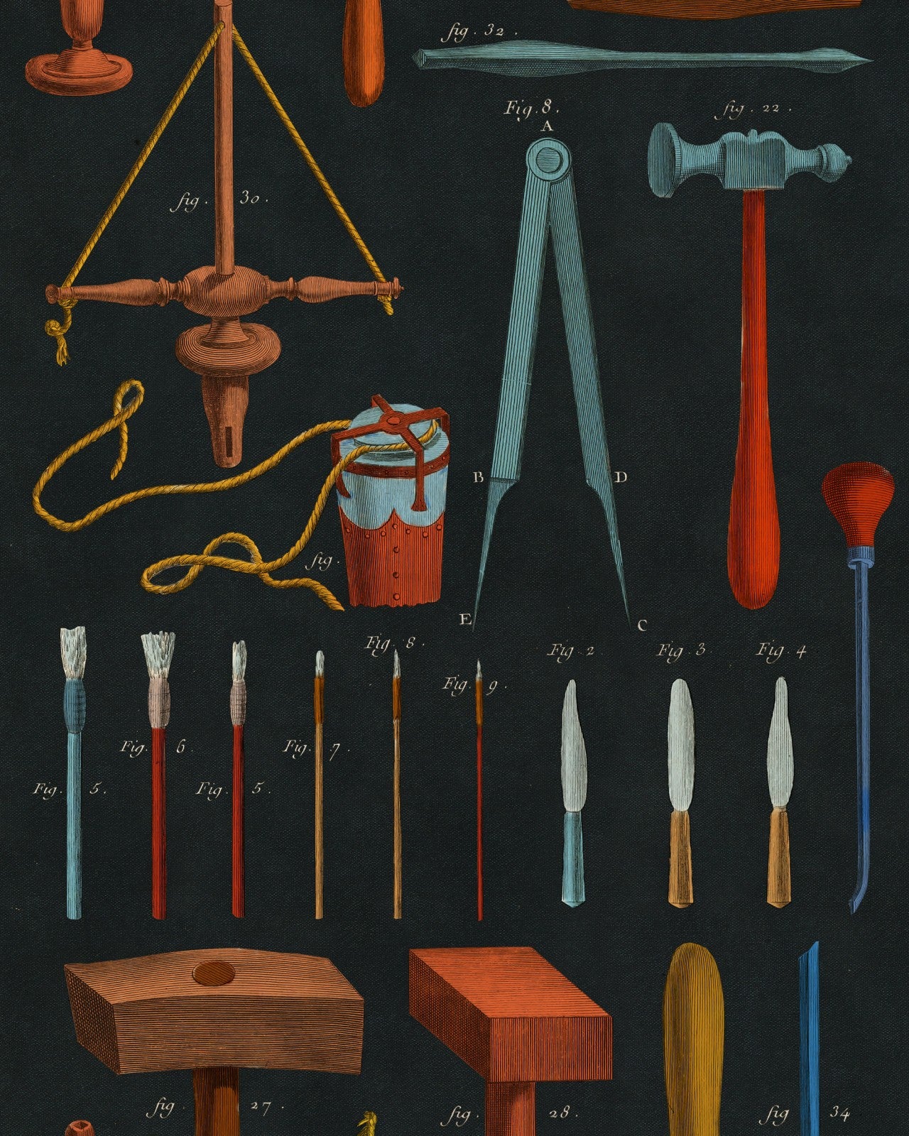 mind the gap - old tools anthracite wallpaper - wp20598