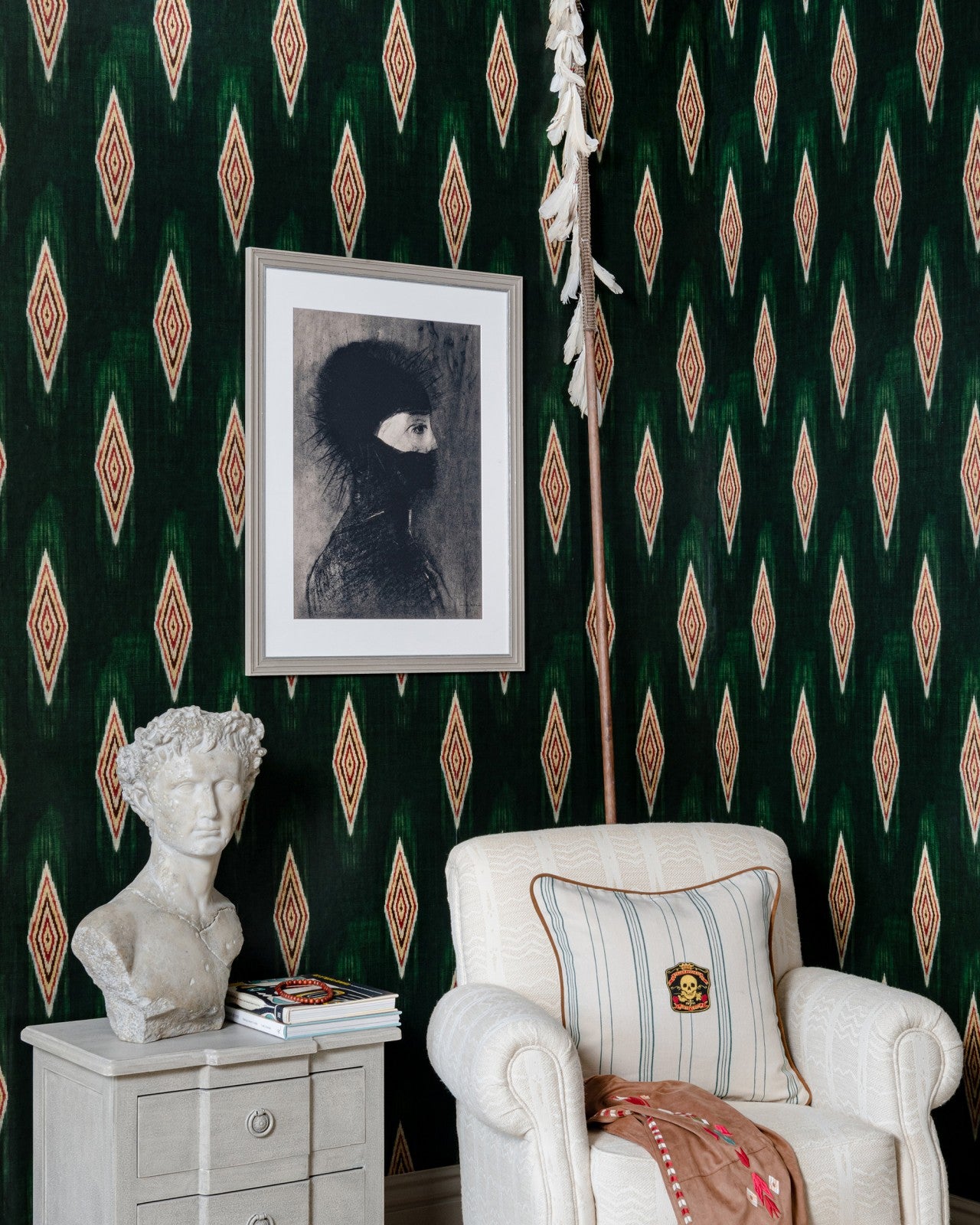 mind the gap - maiysha botanical green wallpaper - wp30086