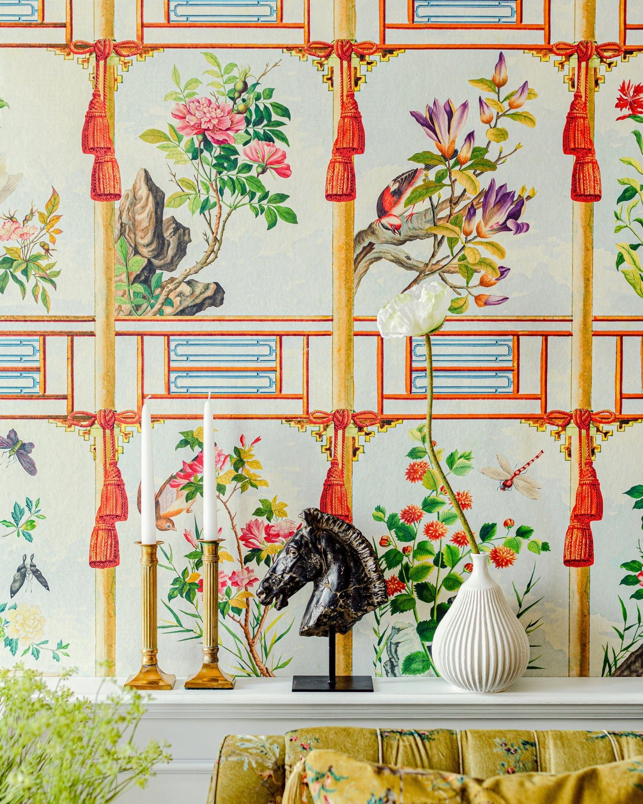 mind the gap - flowering wall wallpaper - wp20585