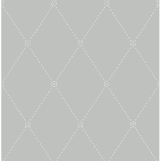 cole & son - large georgian rope trellis - grey - 100/13062.cs.0