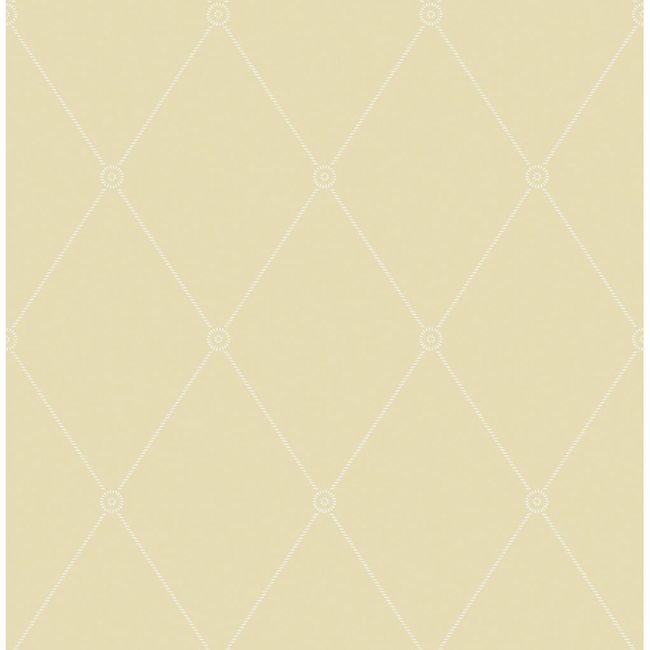 cole & son - large georgian rope trellis - straw - 100/13063.cs.0