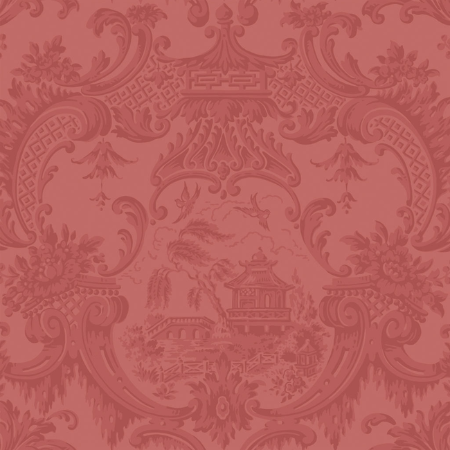 cole & son - chippendale china - red - 100/3015.cs.0