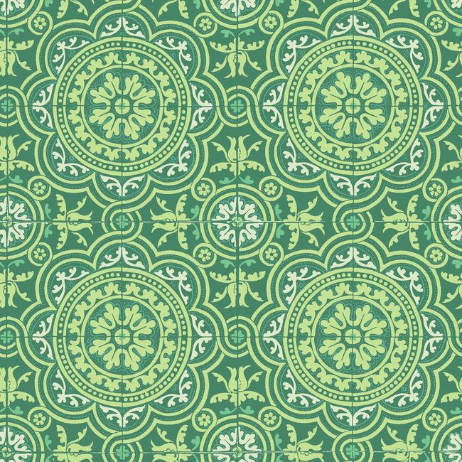 cole & son - piccadilly - leaf green & mint on forest - 117/8023.cs.0