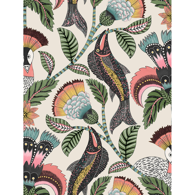 cole & son - nene - coral parchment - 119/8036.cs.0