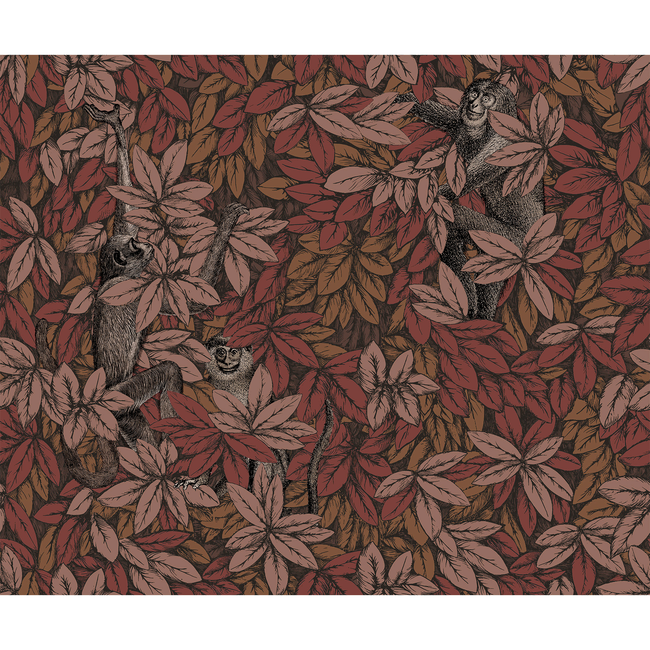 cole & son - foglie e scimmie - autumnal - 123/10050.cs.0