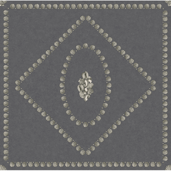 cole & son - conchiglie - charcoal - 123/5023.cs.0