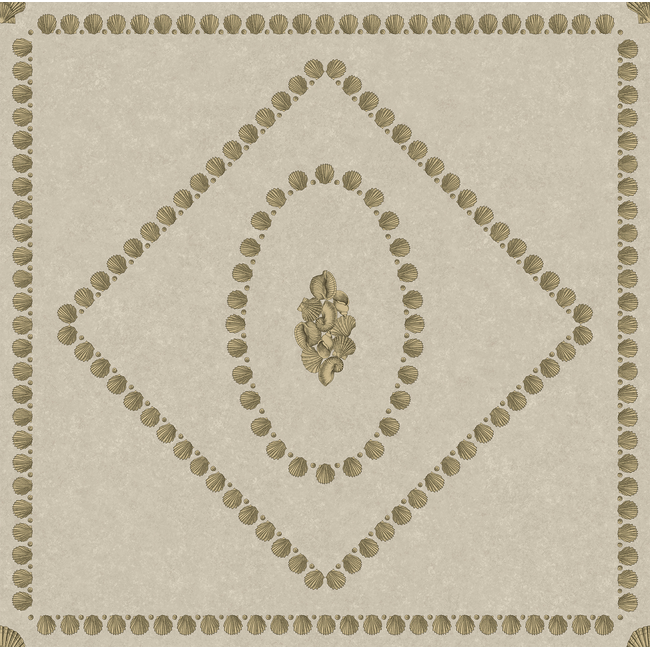 cole & son - conchiglie - gold on stone - 123/5025.cs.0
