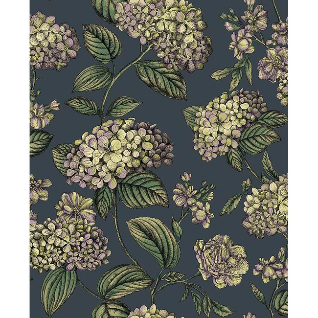 cole & son - ramo di ortensia - ink - 123/8042.cs.0