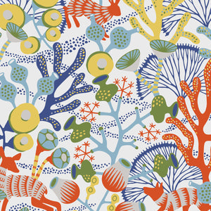 schumacher - korallang - ivory multi - 1462 - wallpaper