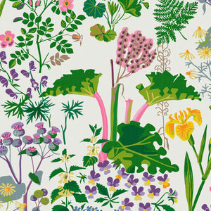 schumacher - rabarber - ivory multi - 1792 - wallpaper