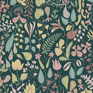 schumacher - herbarium - spruce - 1976 - wallpaper