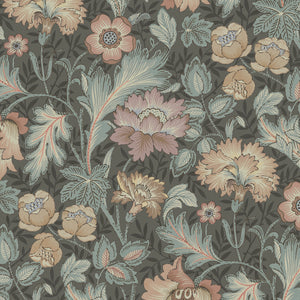 schumacher - jane mural - slate - 2038 - wallpaper