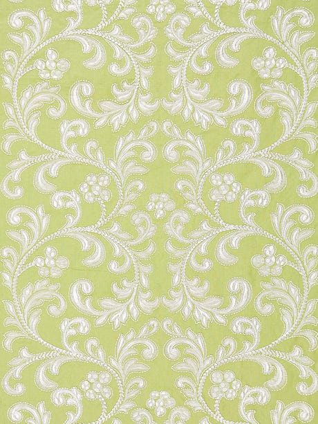 scalamandre chiara embroidery pear fabric - scala 27029-003