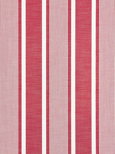 scalamandre wellfleet stripe berry fabric - scala 27111-003