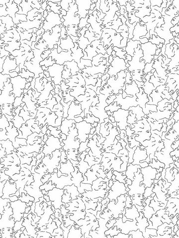 scalamandre - ressemblance ivoire noir wallpaper - wh 000016462