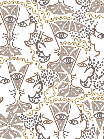 scalamandre - union taupe wallpaper - wh 000026468