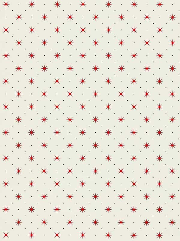 scalamandre whn000rp1003 trixie red and black on white wallpaper