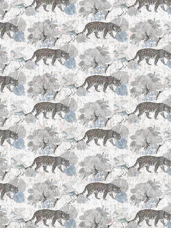 scalamandre wnm0002leop leopard walk powder wallpaper