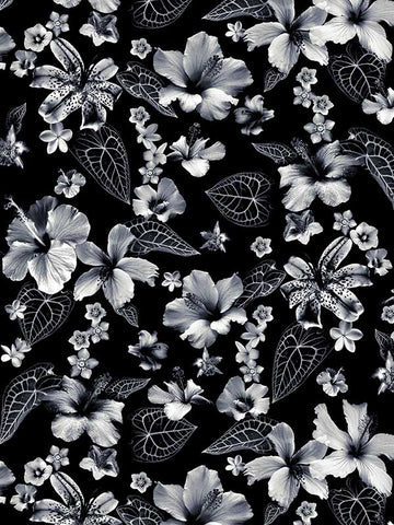 scalamandre - cariacou noir wallpaper - wh 000013340