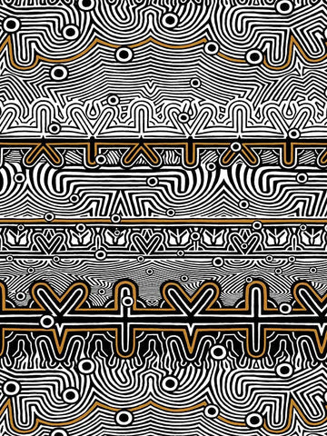 scalamandre - nouvelle vague cuivre wallpaper - wh 000023336