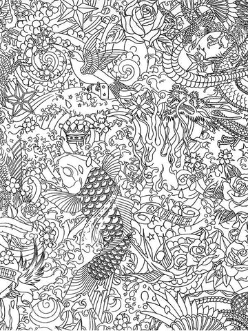 scalamandre - horimono noir wallpaper - wh 000063303