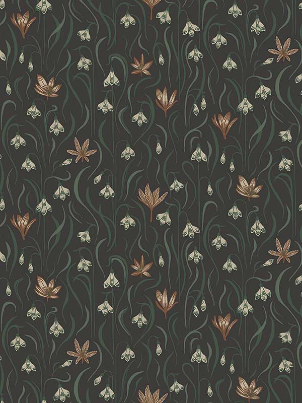scalamandre wsb00020157 signe charcoal wallpaper