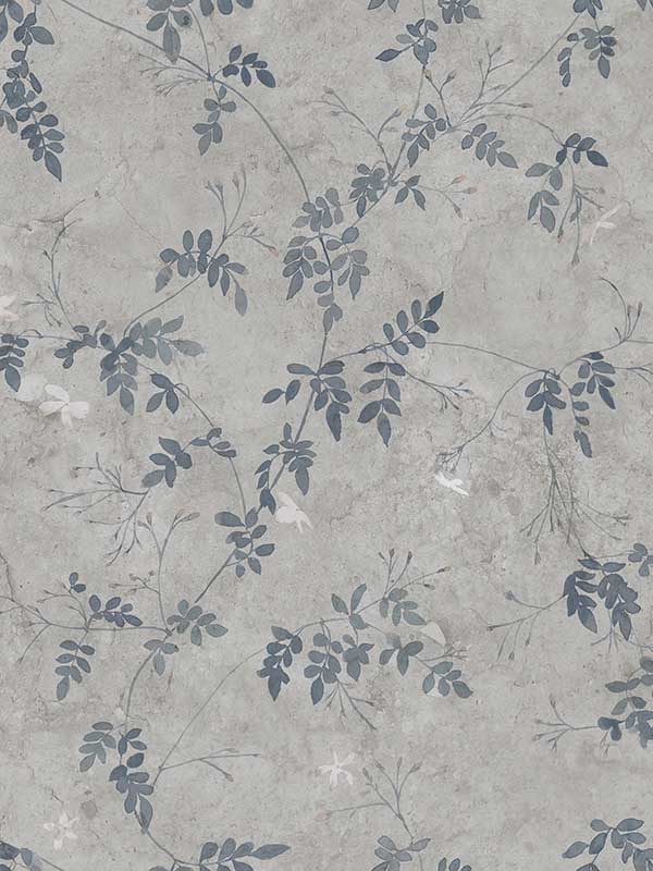 scalamandre wsb001310111 irene indigo blue wallpaper