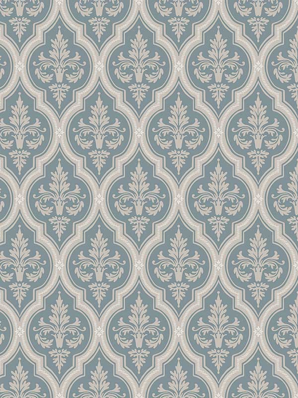 scalamandre wsb00460829 lillie indigo blue wallpaper