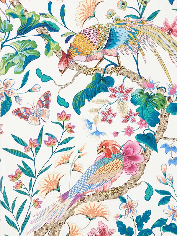 scalamandre wjr00056822d botany bay perennial garden wallpaper