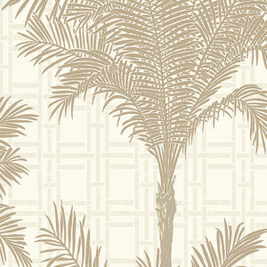schumacher - copacabana - warm silver - 3061 - wallpaper