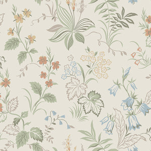 schumacher - folklore - ivory and multi - 3261 - wallpaper