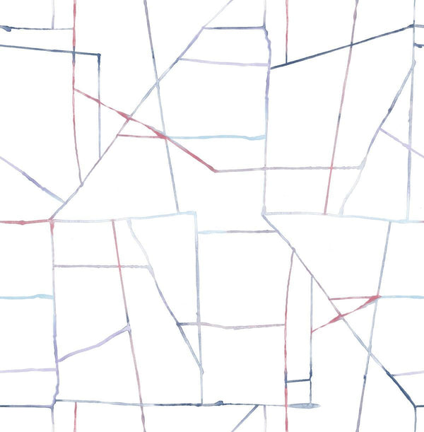 seabrook geo creative purple, red, and blue wallpaper