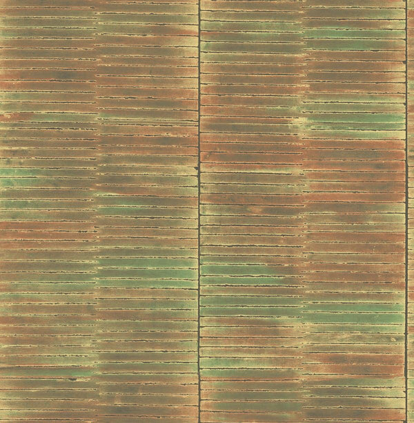 seabrook dynasty bamboo spice and metallic gold wallpaper