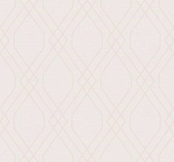 seabrook diamond geo blush glitter and off-white wallpaper