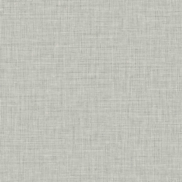 seabrook easy linen fog gray wallpaper