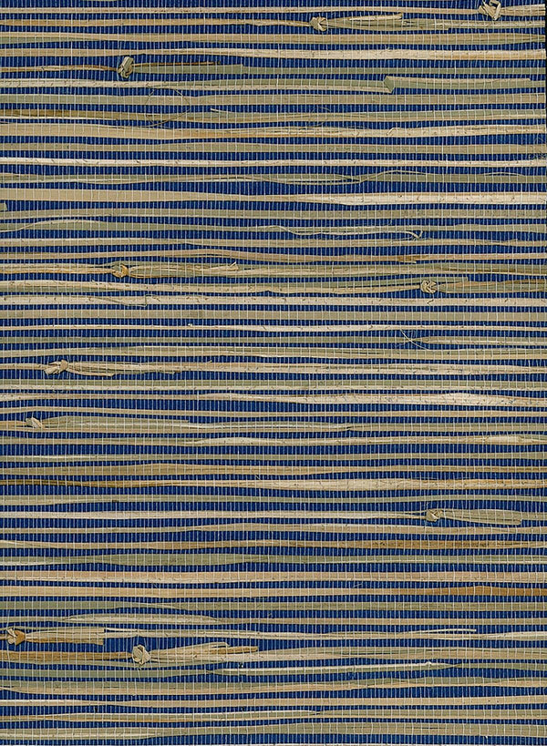 seabrook triangle grass blue, tan wallpaper