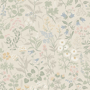 schumacher - flora - sand - 4179 - wallpaper