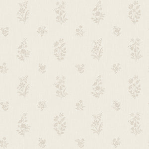 schumacher - petit fleurs - natural - 4265 - wallpaper