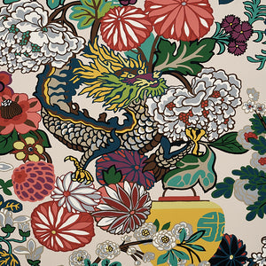 schumacher - chiang mai dragon - alabaster - 5001063 - wallpaper