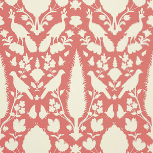 schumacher - chenonceau - coral - 5004125 - wallpaper
