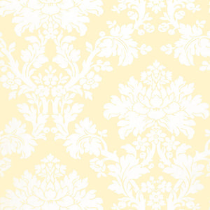 schumacher - tierni damask - buttercup - 5004461 - wallpaper