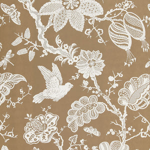 schumacher - bali vine - mocha - 5005002 - wallpaper