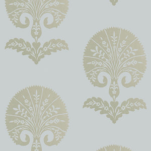 schumacher - ottoman flower - heliotrope - 5005082 - wallpaper