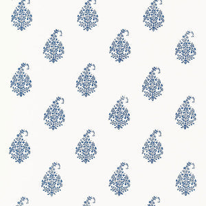 schumacher - kerala paisley - delft - 5005281 - wallpaper