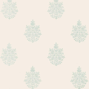 schumacher - asara flower - water blue - 5005322 - wallpaper