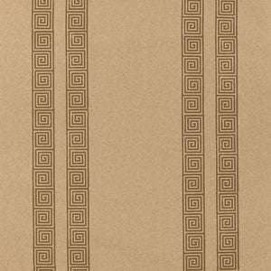 schumacher - greek key stripe - tabac - 5005364 - wallpaper