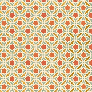 schumacher - serallo mosaic - persimmon - 5005972 - wallpaper