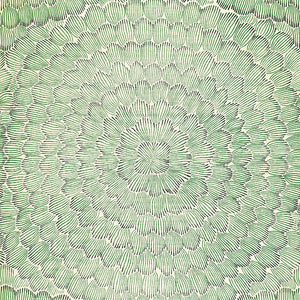 schumacher - feather bloom sisal - emerald & ore - 5006072 - wallpaper