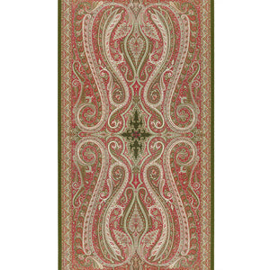schumacher - pasha paisley - pomegranate - 5006601 - wallpaper