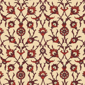 Schumacher - Sultan's Trellis - Pomegranate - 5006702 - Wallpaper
